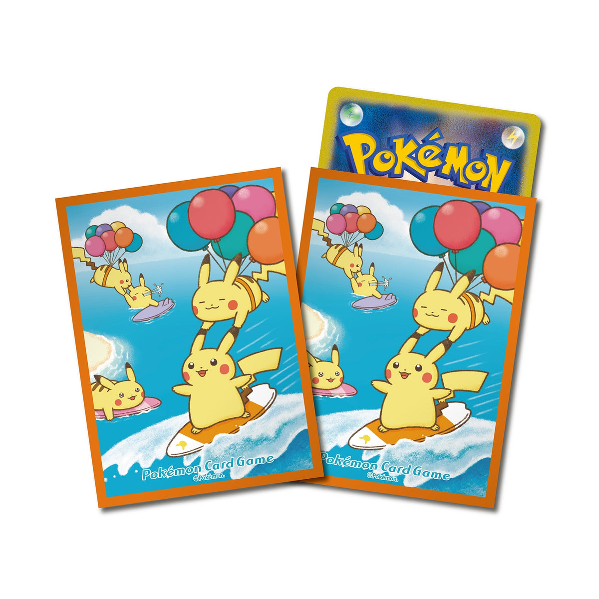 Pokemon Center Japan - Surfing & Flying Pikachu Card Sleeves