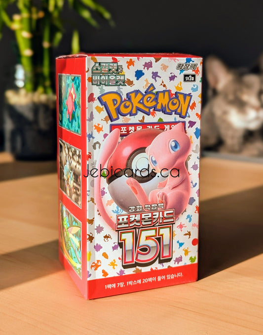 Pokémon 151 Korean trading card box